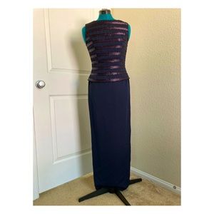 Marie St. Claire Vintage Dress in Navy Blue